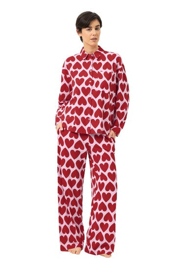 MEY Serie Sugar Hearts Long Pajamas