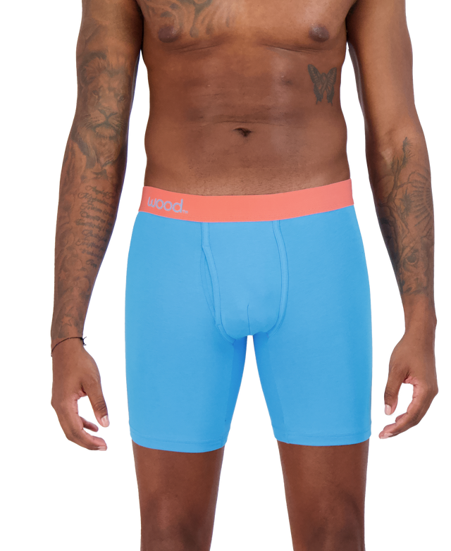 WOOD Long Leg Biker Boxer Brief