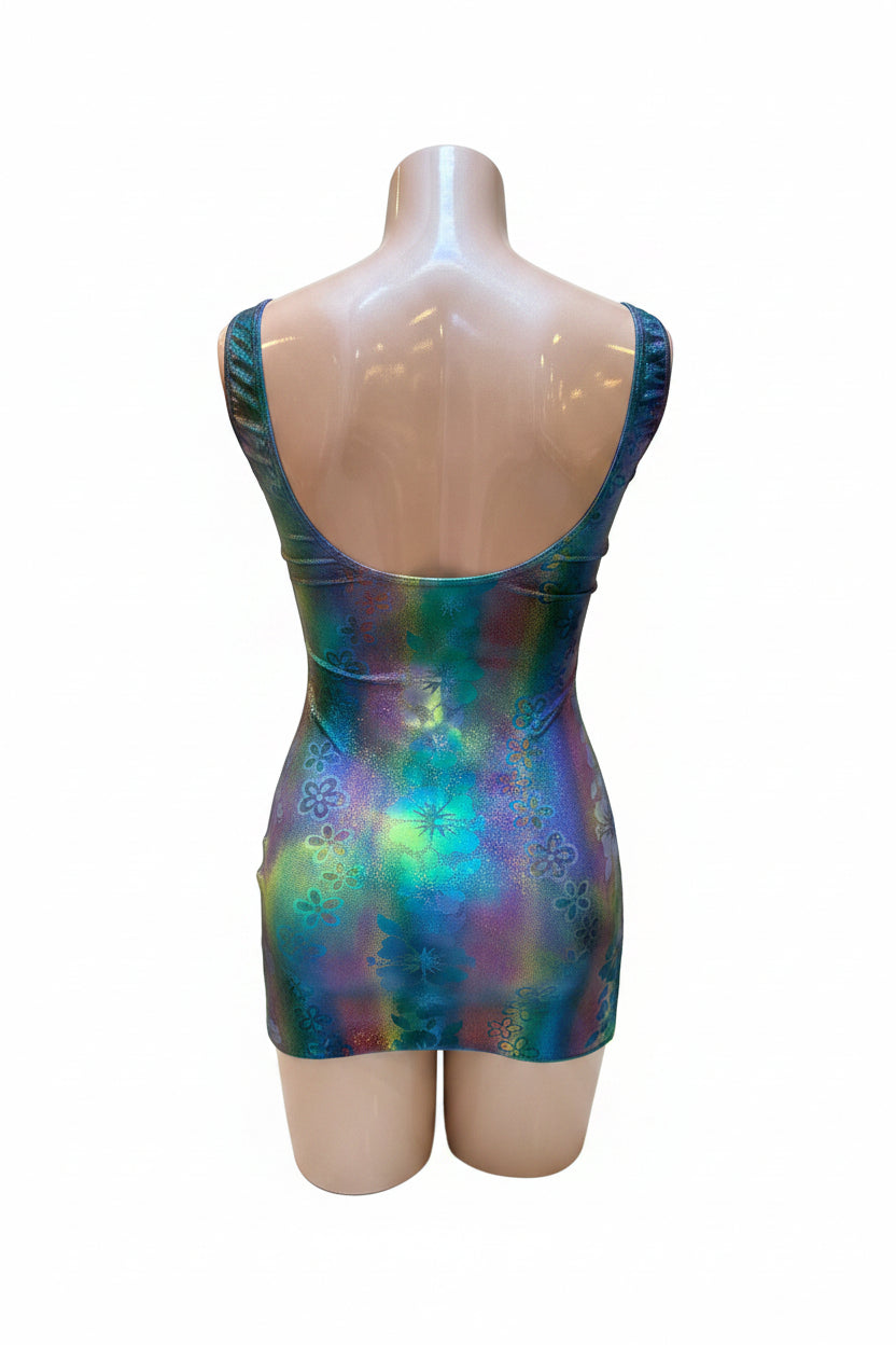 Fagioni Inc Shiny Scoop Neck Dress