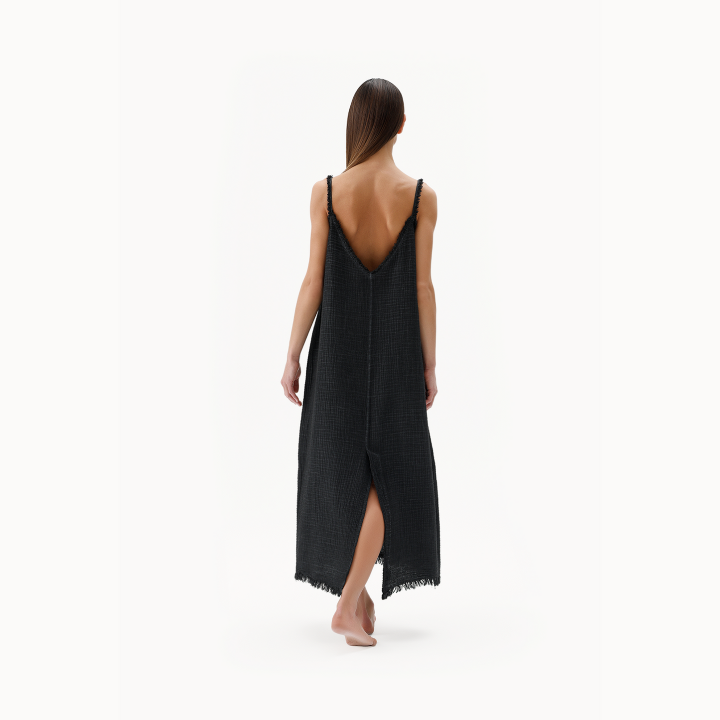 Pokoloko Crinkle Cotton Strappy Dress