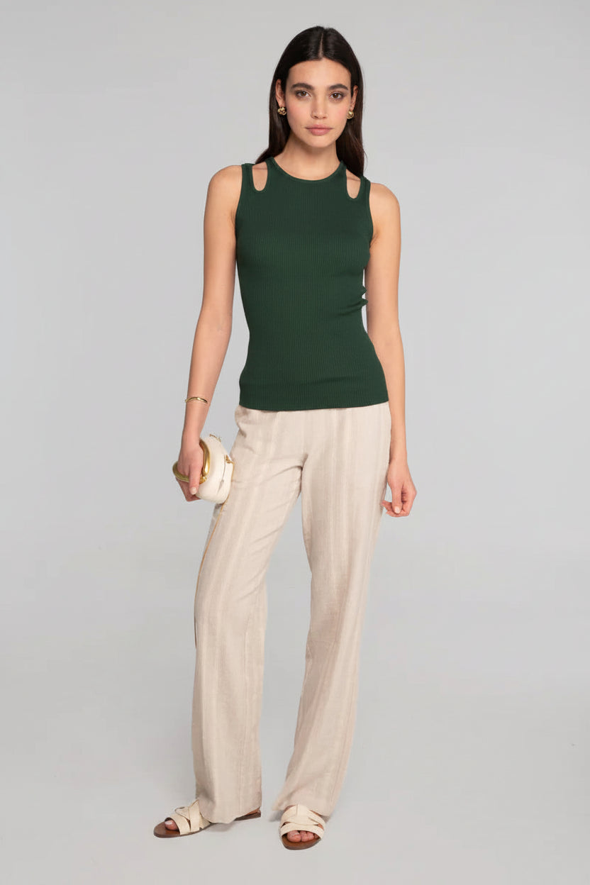 Oscalito Shoulder Cut-Out Cotton Tank