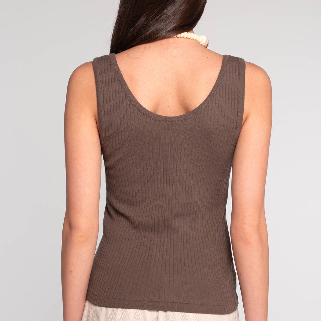 Oscalito Cotton Ribbed Tank Top