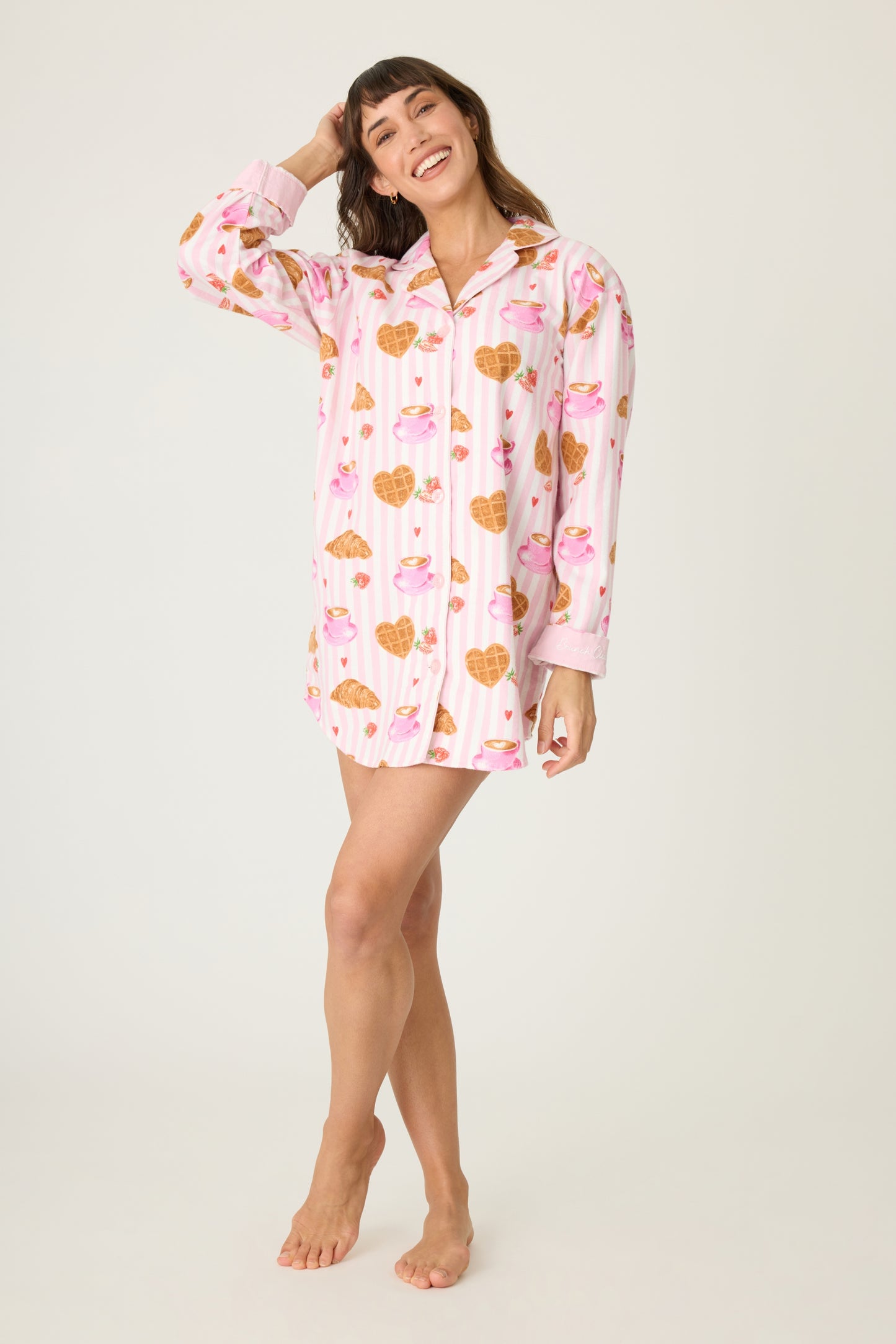 PJ Salvage Brunch Club Breakfast Print Night Shirt