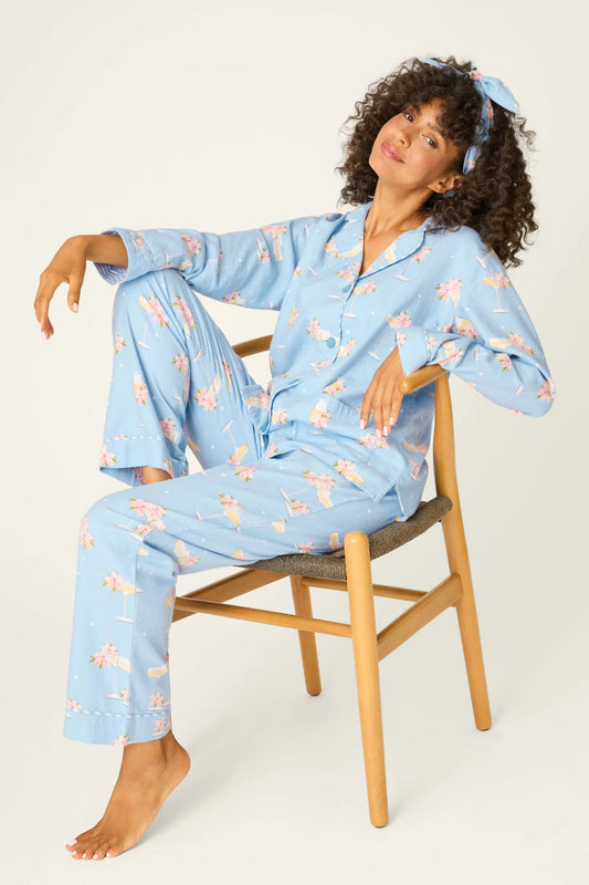 PJ Salvage Fizz the Season Flannel Pajama Set