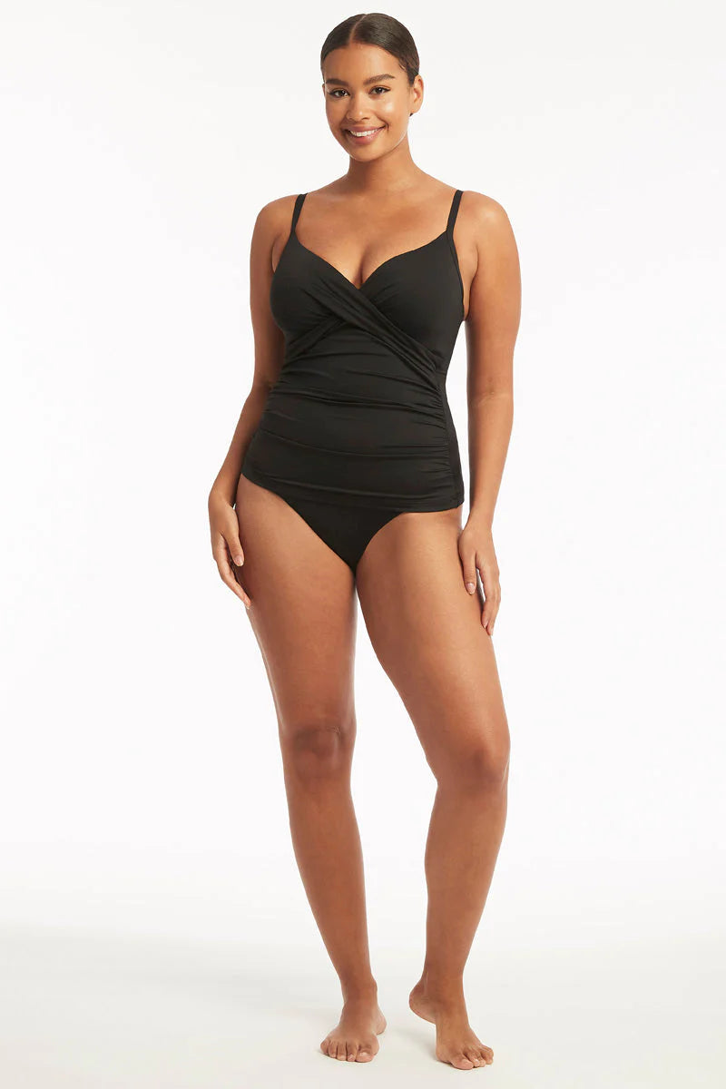 Sea Level Eco Essentials Twist Front DD/E Tankini