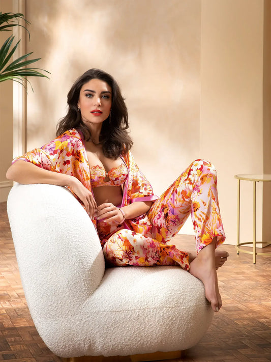 Lise Charmel Jardins de Lumiere Silk Lounge Set