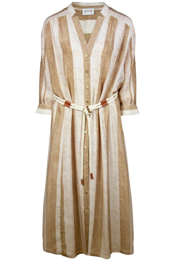 Maryan Mehlhorn Belted Long Silk Dress