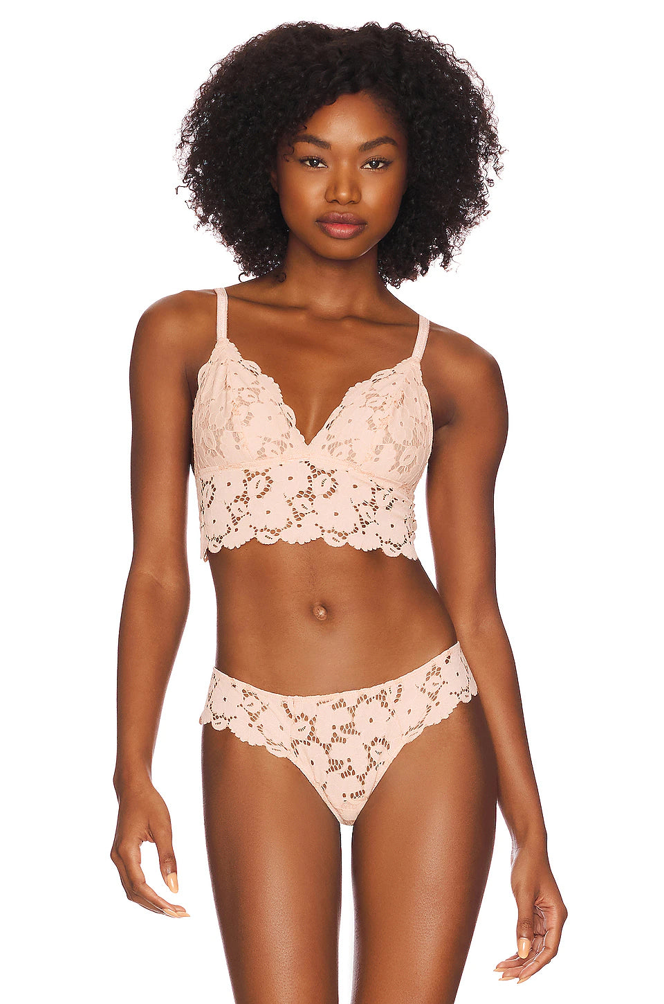 Eberjey Naya Lace Longline Bralette and Cheeky Bikini Set – Esprit