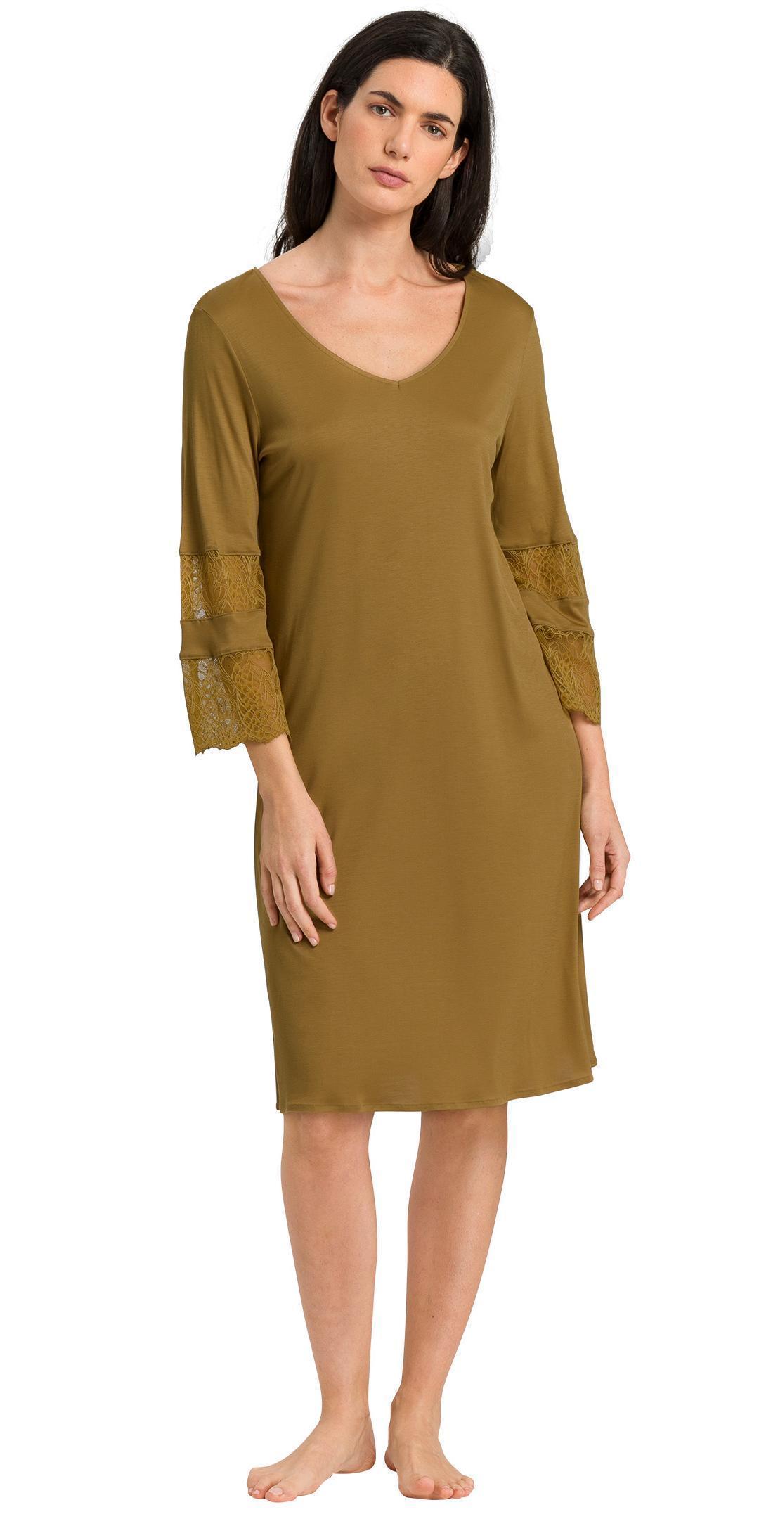 Hanro Lilova Knit 3/4 Sleeve Gown