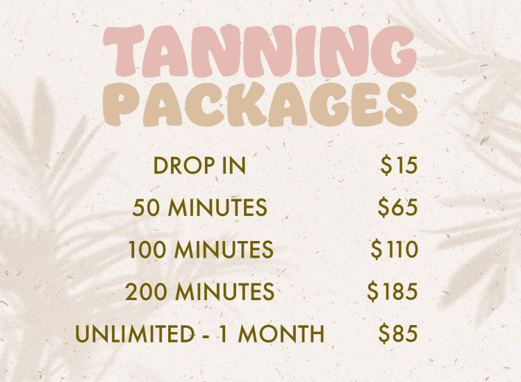 Tanning Minutes and Packages