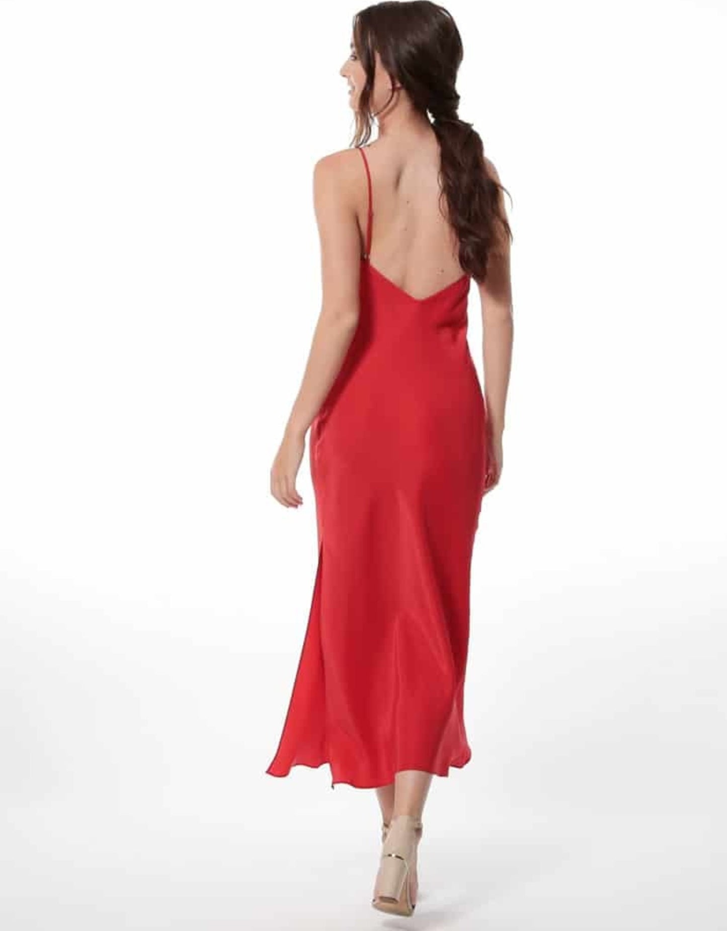 Christine Silk Crepe Gown