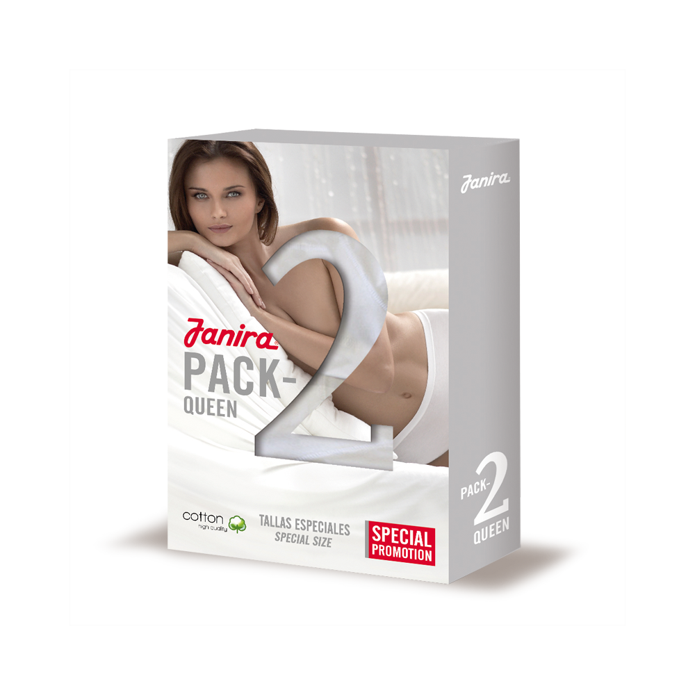 Janira Maxi Esencial Cotton Briefs 2 Pack