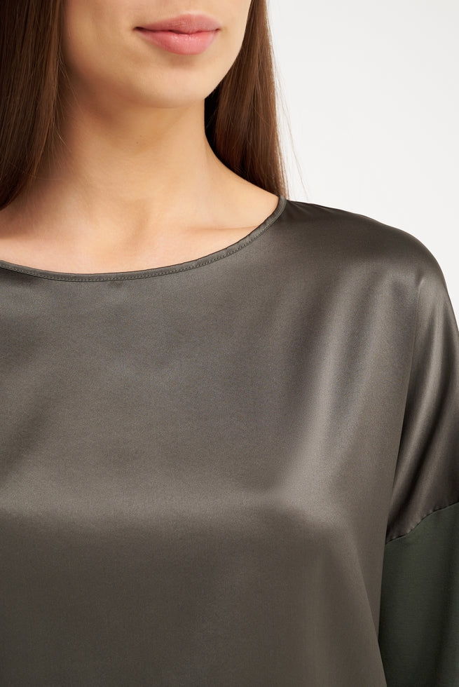 Oscalito Modal Silk Long Sleeve Top