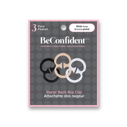 BeConfident Racer Back Bra Clip - 3 Pack