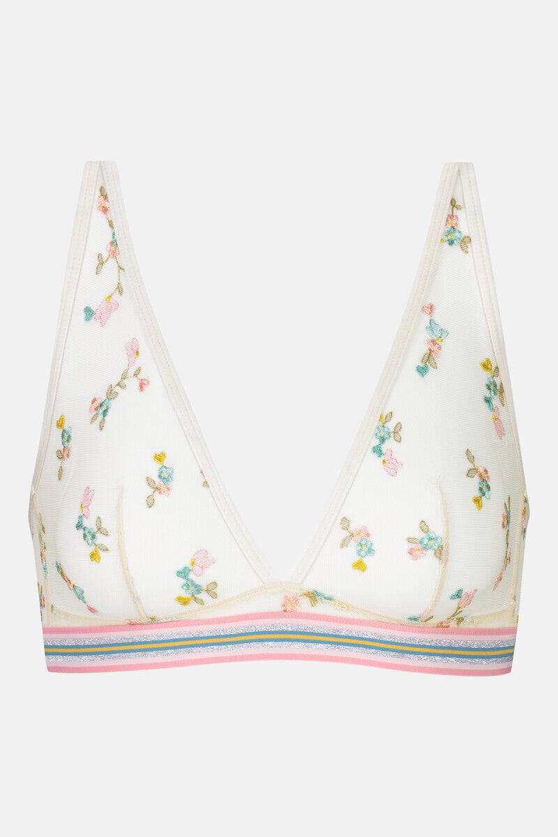 MEY Serie Poetry Flowery Triangle Bra