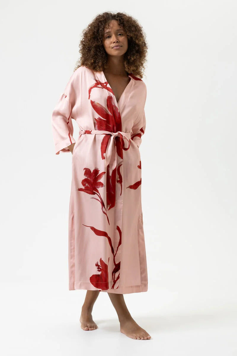 MEY Serie Iced Winter Floral Kimono Robe