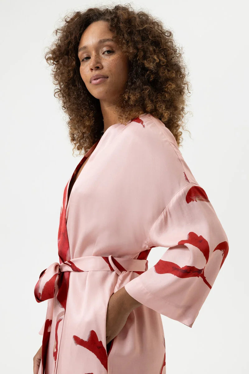 MEY Serie Iced Winter Floral Kimono Robe