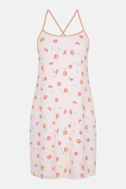 MEY Serie Grapefruit Bliss Spaghetti Sleepshirt