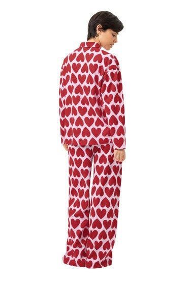 MEY Serie Sugar Hearts Long Pajamas