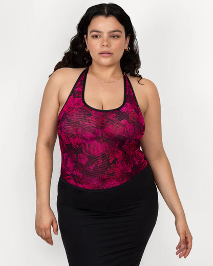 Curvy Couture Sheer Mesh Bodysuit