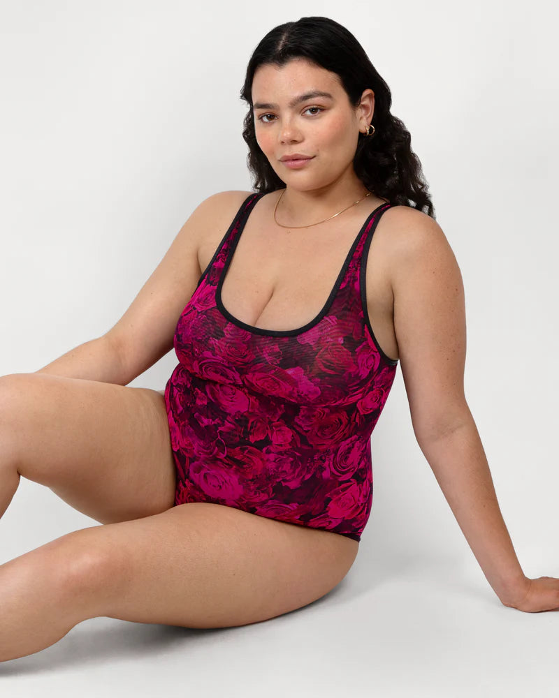 Curvy Couture Sheer Mesh Bodysuit