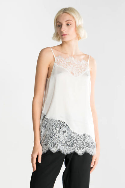 Oscalito Viscose and Chantilly Lace Camisole