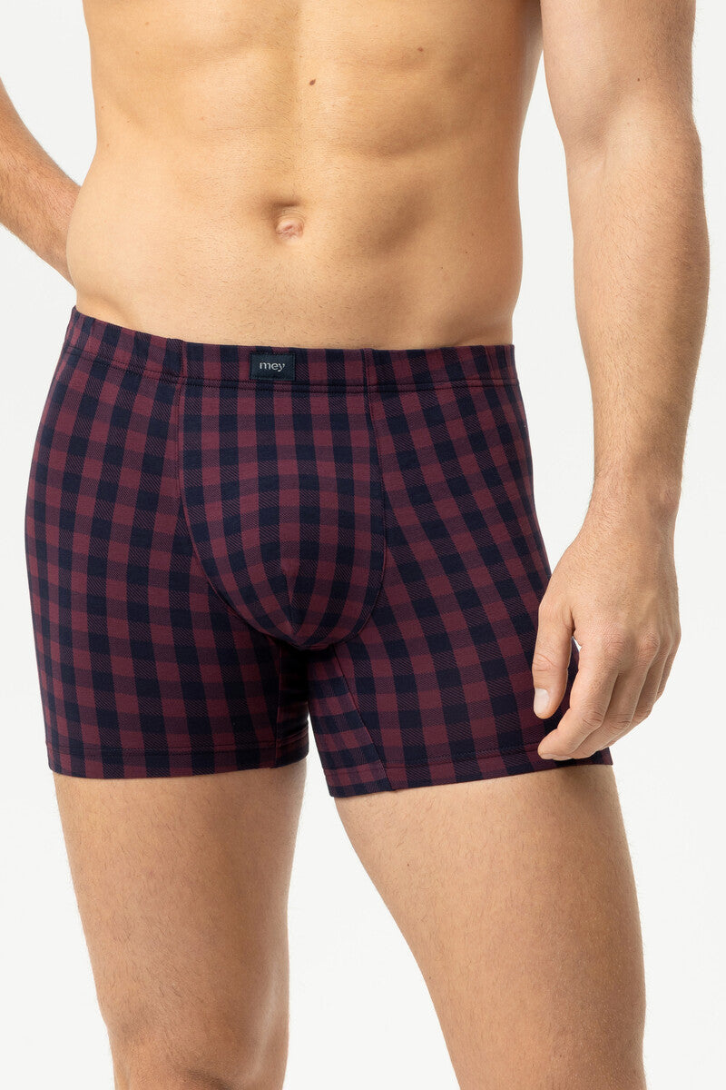 MEY Men's Lumber Grid Long Shorty