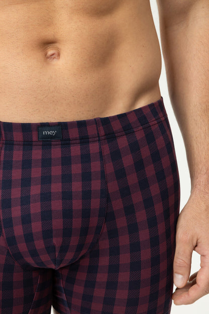 MEY Men's Lumber Grid Long Shorty