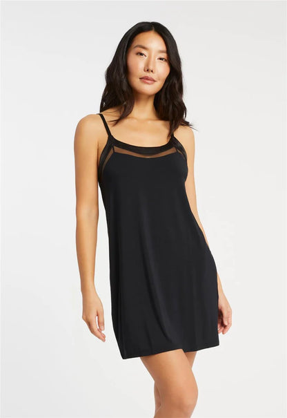 Fleurt Tuxedo Slip Chemise