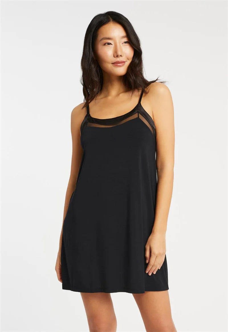 Fleurt Tuxedo Slip Chemise