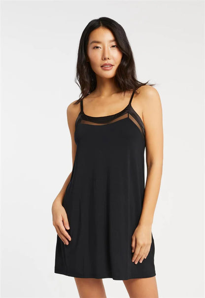 Fleurt Tuxedo Slip Chemise