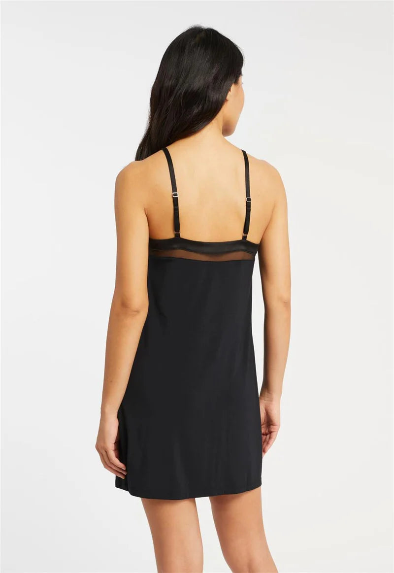 Fleurt Tuxedo Slip Chemise