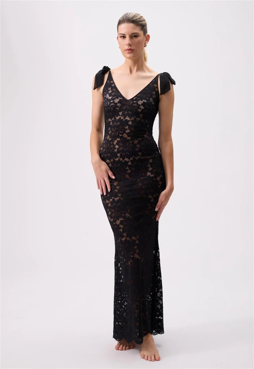 Rya Collection Amour Lace Long Gown