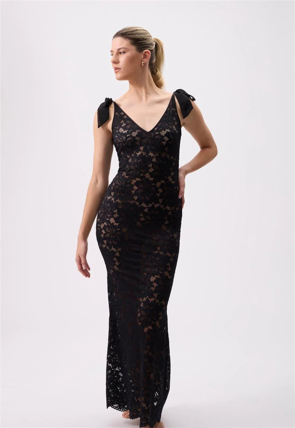 Rya Collection Amour Lace Long Gown
