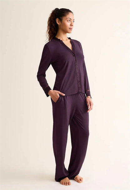 Fleurt Tuxedo Modal Pajama Set