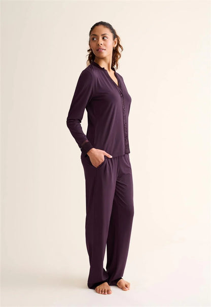 Fleurt Tuxedo Modal Pajama Set