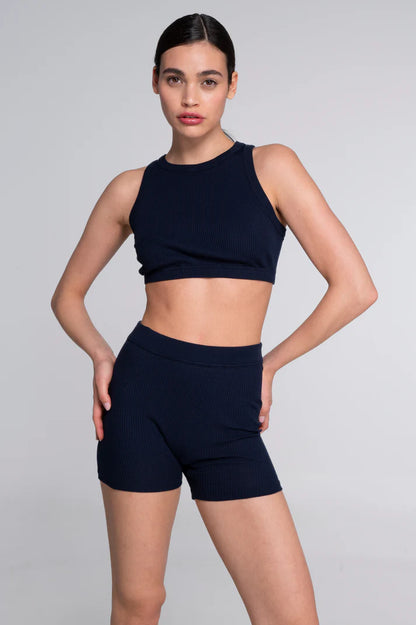 Oscalito Cotton Halter Neck Crop Top