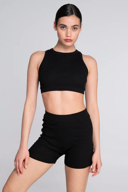 Oscalito Cotton Halter Neck Crop Top