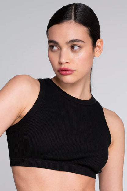 Oscalito Cotton Halter Neck Crop Top