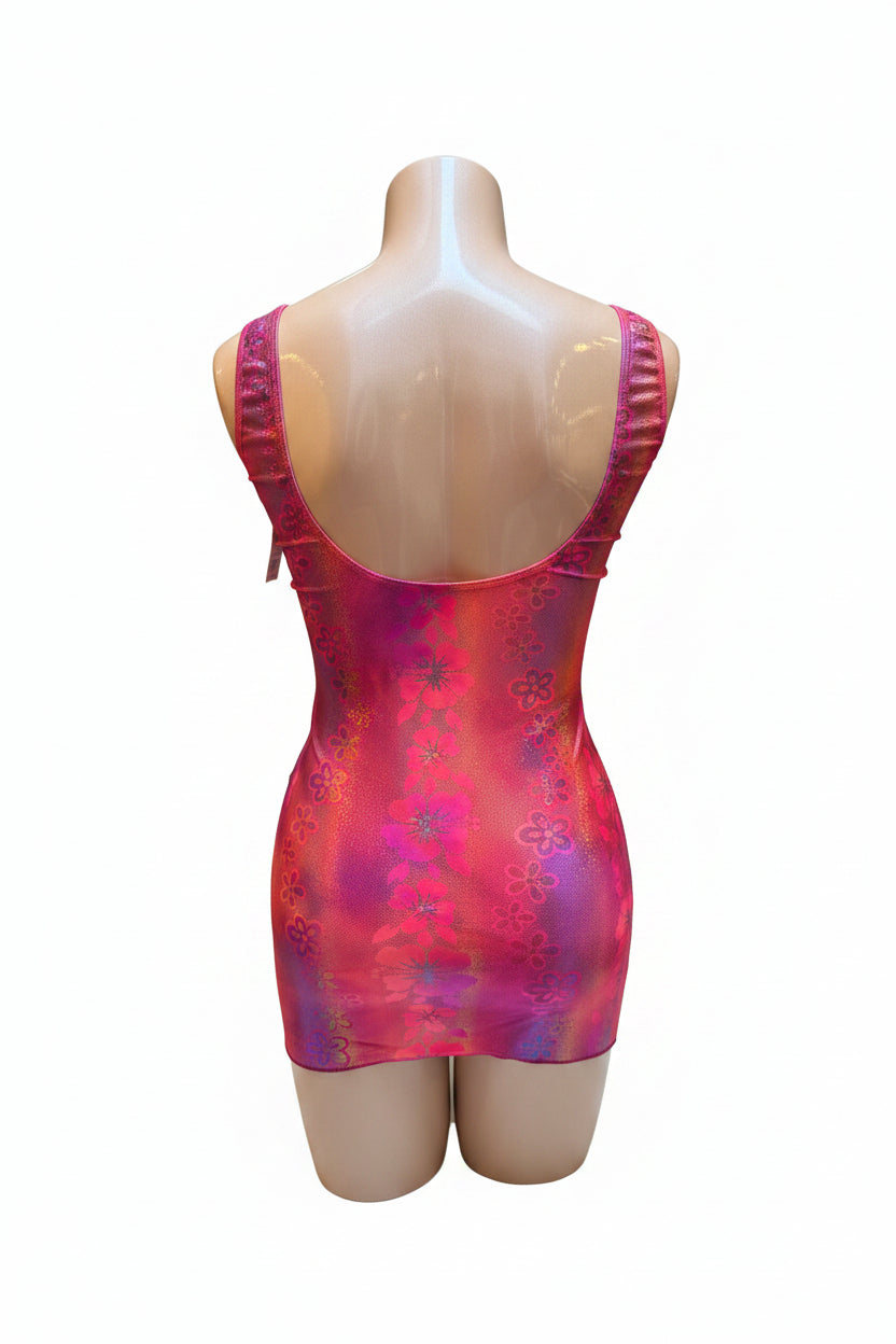 Fagioni Inc Shiny Scoop Neck Dress