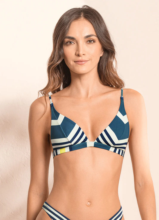 Maaji Barcode Livy Fixed Triangle Bikini Top