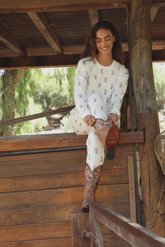 PJ Salvage Western Blooms Pajama Set