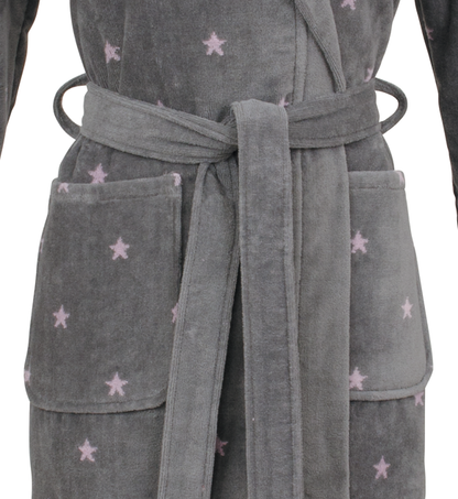 Carl Ross Cotton Velour Star Bathrobe