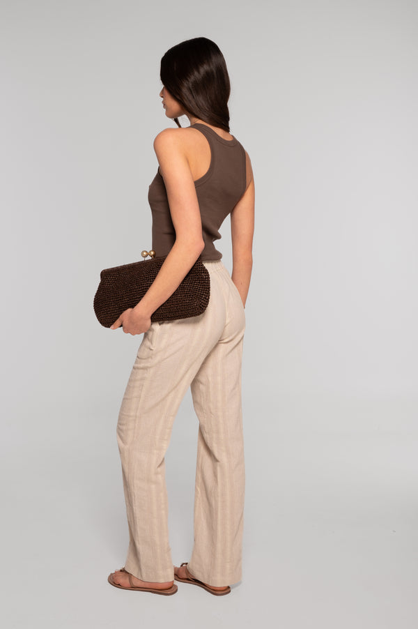 Oscalito Cotton Rib Halter Neck Tank