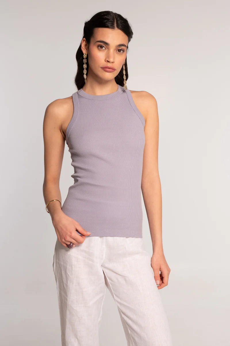 Oscalito Cotton Rib Halter Neck Tank