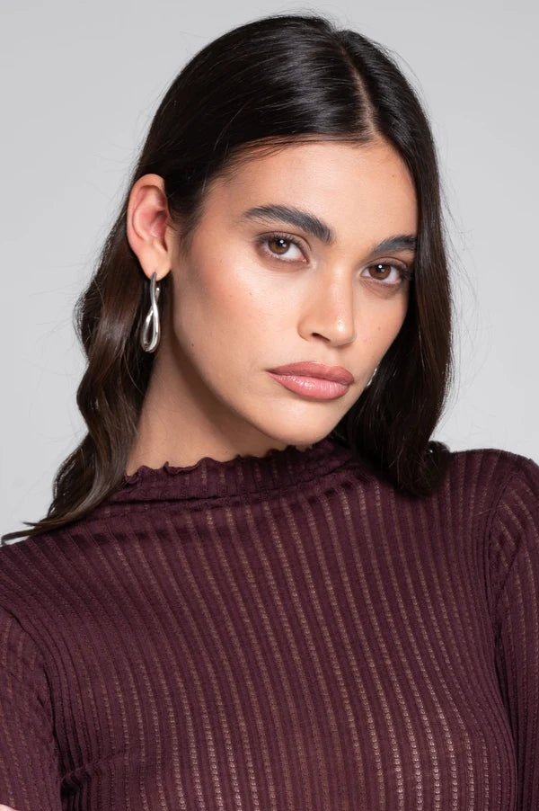Oscalito Wool and Silk Funnelneck