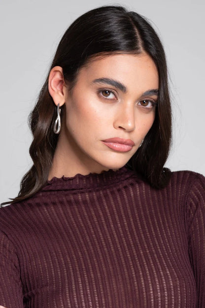 Oscalito Wool and Silk Funnelneck