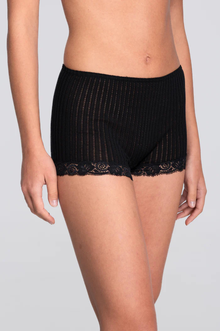Oscalito Wool And Silk Panties With Leavers Lace