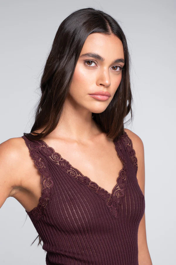 Oscalito Wool and Silk V Neck Camisole