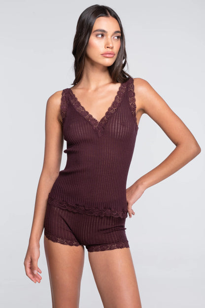 Oscalito Wool and Silk V Neck Camisole